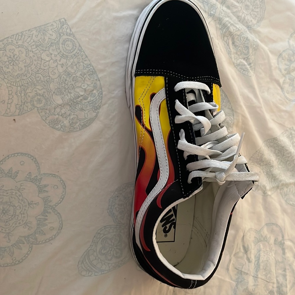 Vans flame sneakers size 11.5